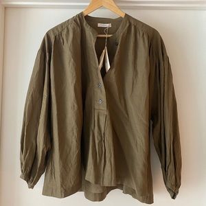 Doen Aldine top in Fir NWT